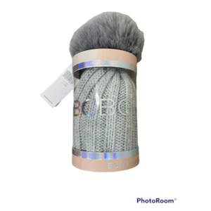 BCBGeneration Pom Beanie Hat Gray NWT - Picture 1 of 3