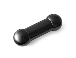 316L Black PVD Coated Surgical Steel Straight Barbell 00g 00 gauge - Picture 1 of 1