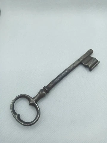 Big Large Antique Victorian French Skeleton Iron Key Furniture Barrel Key Door Cover
