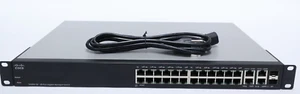 Cisco SG300-28 28-Port Gigabit Managed Switch with Power Cable - Picture 1 of 10