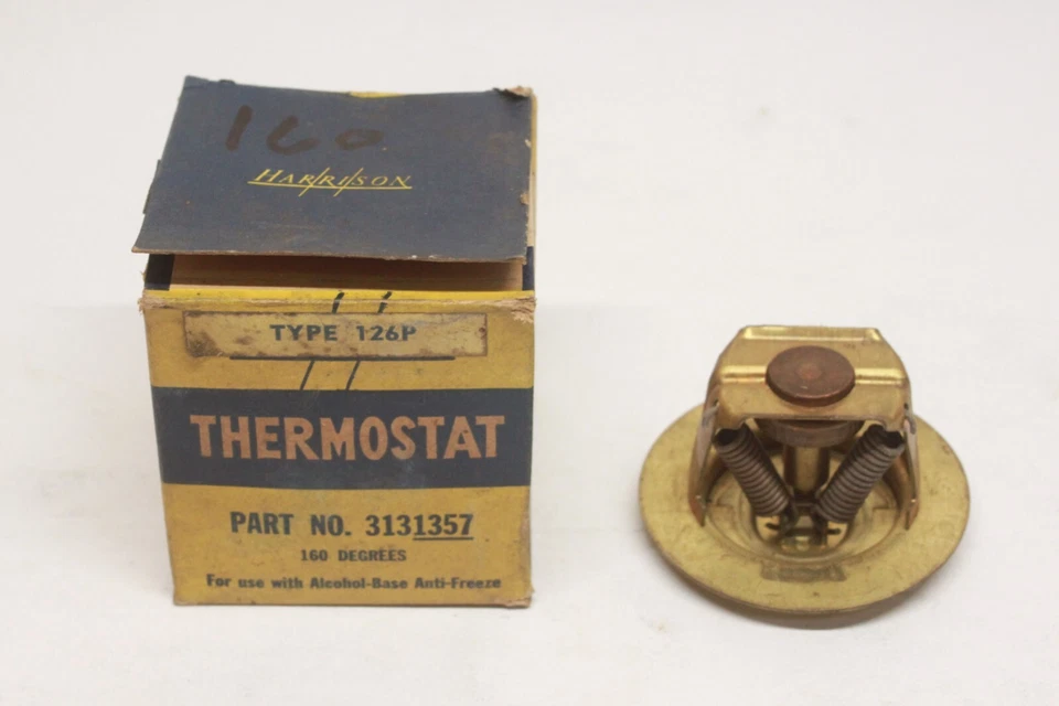 Nuevo de Lote Antiguo 1953 1954 Cadillac 331 Motor Sistema de Enfriamiento Termostato GM Harrison 3131357 Foto 1 de 4