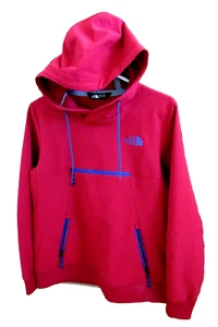 Under Armour burgundy/blue Hoodie elastane stretch sweatshirt zip pockets-S-NWOT - Picture 1 of 13