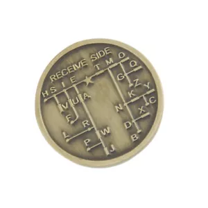 1X(CW Morse Code Commemorative CW Training Coin Morse Code Training Coin2038 - Zdjęcie 1 z 10
