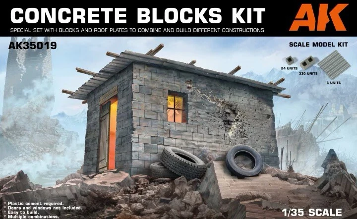 1/35 AK Interactive #35019 Concrete Blocks - Image 1 of 1