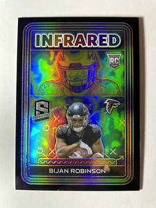 2023 Panini Spectra Prizm NFL Infrared Bijan Robinson Falcons /99 RC - Picture 1 of 2
