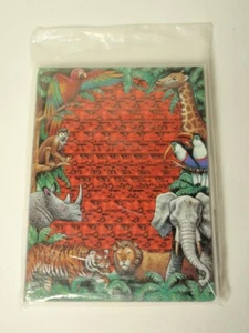 Biglietti di San Valentino vintage Current Inc visioni nascoste animali della giungla - Foto 1 di 2