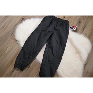 NWT Vintage 90s HOLLOWAY Youth Medium Black Lined Nylon Track Windbreaker Pants - Picture 1 of 9