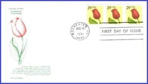 USA4 #2525 Pl #1111 U/A ARISTOCRAT FDC PNC3 Flor - Ruleta - Imagen 1 de 1