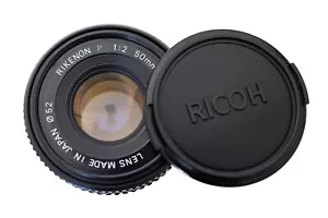Ricoh Rikenon 50mm f/2 P Standard Prime Lens Pentax K Mount Compact USA MINT - Picture 1 of 10