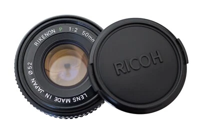 Lente Prime Estándar Ricoh Rikenon 50 mm f/2 P Montaje Pentax K Compacto EE. UU. COMO NUEVO Foto 1 de 4