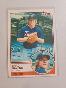 1983 Topps Baseball Card #751 Brad Havens 