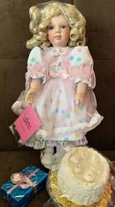 Vintage Treasury Collection porcelain doll 14 in,#B652, 1999 - Picture 1 of 12