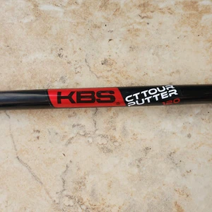 1 Brand New KBS CT Tour Cutter 120 Black Gloss .370 Straight Putter Shaft - Picture 1 of 1