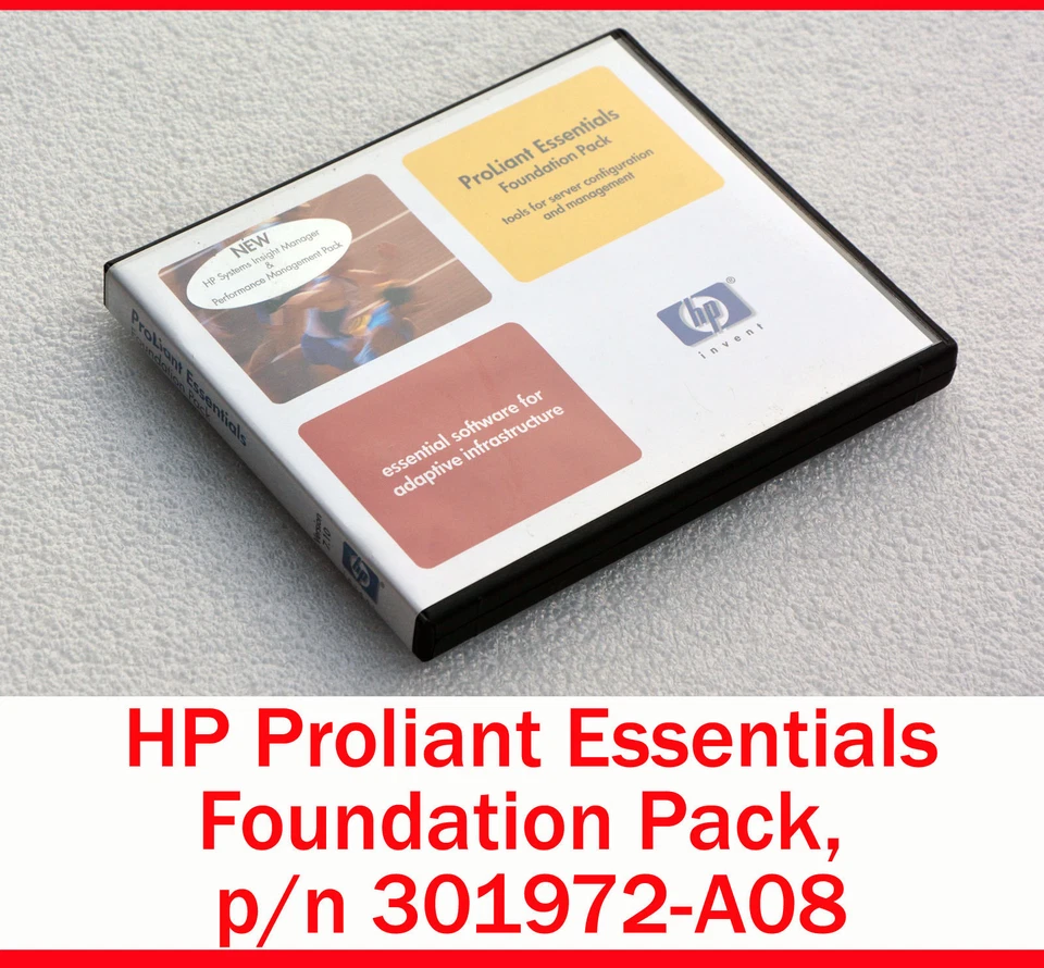 HP SERVER SOFTWARE PROLIANT DL320 DL360 DL370 DL380 DL385 DL560 301972-A08 #S7 - Bild 1 von 1