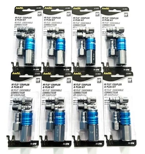 32pc AMFLO 1/4" NPT High Flow Air Hose Coupler Fitting Assortment Set #13-903 - Picture 1 of 2