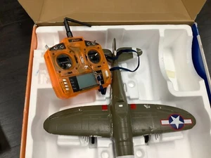 Horizon Hobby E-flite Bind-n-fly UMX P-47 BL AS 3x Fighter airplane with remote - Picture 1 of 12
