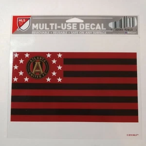 MLS Atlanta United FC Flagge Aufkleber Sticker, 14,5x11,5cm, abziehen und einfügen - Bild 1 von 2
