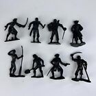 Vintage Soviet USSR Games Toys Plastic Character Set of 6 Soldiers Pirates Signe