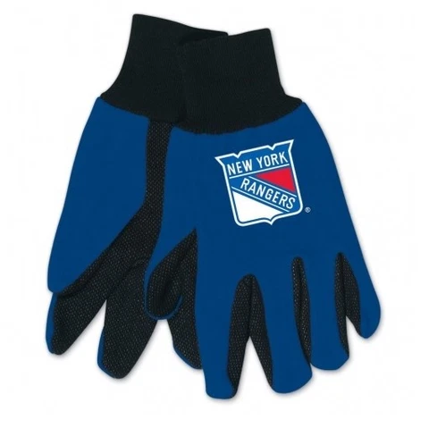 NEW YORK RANGERS ADULT TWO TONE SPORT UTILITY GLOVES NEW & OFFICIALLY LICENSED Cover