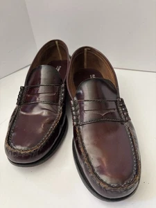 Florsheim Men’s Penny Loafers Shoes, Burgundy, Size 9 1/2 D - Picture 1 of 8