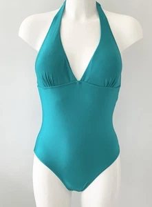 NEW Primark Teal Halter Swimsuit UK 10 - Picture 1 of 2