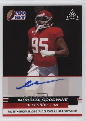 2022 Leaf Pro Set Draft Auto Red Monkell Goodwine #PSA-MG2 Auto - Image 1 of 2