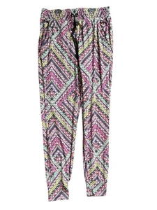 TU Ladies Cropped Elasticated Multicolour Paisley Drawstring UK8 Pyjama Bottoms - Picture 1 of 13