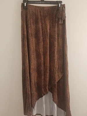 Maxi falda larga Loveappella para mujer estampado animal leopardo pequeña Foto 1 de 4