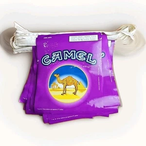 Camel Cigarette Advertising Pennant String of 18 Banners. 35 feet tip to tip. - Picture 1 of 2