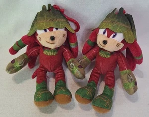 Two Sonic The Hedgehog Prime Knuckles Mini Plush Toy Clip Sega Netflix  - Picture 1 of 5