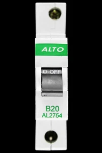 ALTO 20 AMP CURVE B 6kA MCB DISYUNTOR AL2754 - Imagen 1 de 6