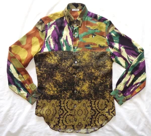 Pierre-Louis Mascia Seda Abotonada Manga Larga Camisas M Multi Mujer Hombre Unisex - Imagen 1 de 21