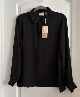 Elie Tahari Mujer Negro Manga Larga Talla L - Precio de venta sugerido por el fabricante: 78 USD Foto 1 de 4
