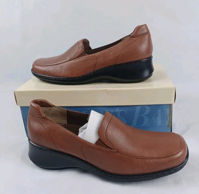 St. John's Bay Women's Shoes Leather Slip On Loafers Brown Size 8.5 NIOB - Image 1 of 4