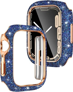 For Apple Watch 40/44/41/45mm Screen Protectors with Rhinestones for SE/Series 9 - Picture 1 of 11