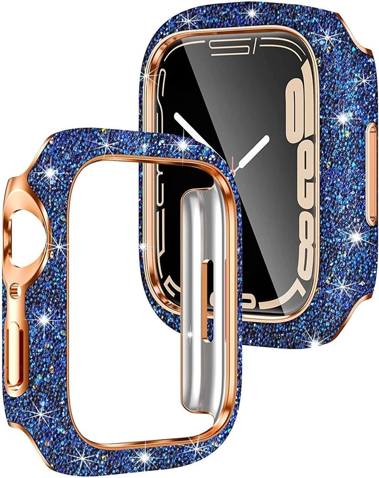For Apple Watch 40/44/41/45mm Screen Protectors with Rhinestones for SE/Series 9 - Image 1 of 4