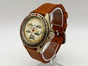 WOSTOK 2414 Komandirskie Tank Vintage Wristwatch Vostok USSR Serviced Watch - Picture 1 of 12
