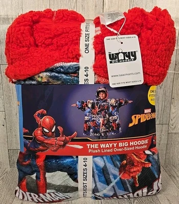 Spider-Man Sudadera con Capucha De Gran Tamaño Forrada de Felpa Gráfico Juvenil Talla Única 4-10 Marvel NUEVA Foto 1 de 4