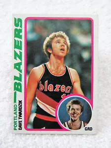 1978 Topps Dave Twardzik Portland Blazers NBA Pallacanestro carta collezionabile #122 - Foto 1 di 2
