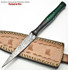 Gambler's Art Custom Hand Made Damascus Steel Blade Full Tang Dagger Knife