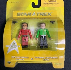 Minimates Art Asylum - Star Trek-Space Seed Khan & Dress Uniform Kirk - Picture 1 of 2
