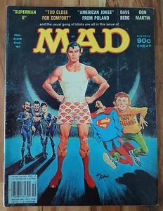 VINTAGE # 226 OCTOBER 1981 MAD MAGAZINE SUPERMAN PARODY ISSUE - Picture 1 of 4
