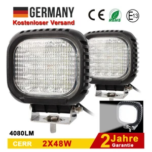 LED Arbeitsscheinwerfer 2X 48W Cre Rückfahrscheinwerfer Scheinwerfer 12V/24V DHL - Bild 1 von 10