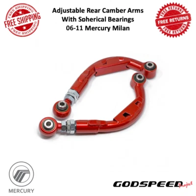 Godspeed Adj. Rear Camber Arms With Spherical Bearings Fits 06-11 Mercury Milan - Image 1 of 4