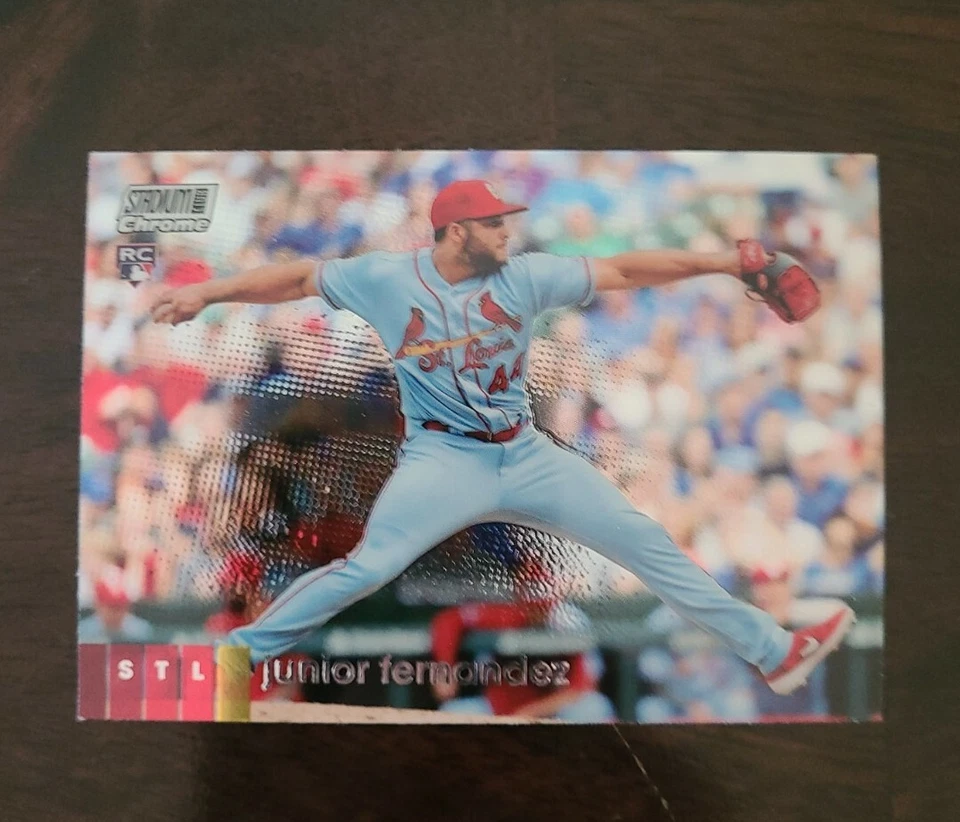 2020 Topps Stadium Club Chrome Junior Fernandez RC #105 St. Louis Cardinals - Image 1 of 1