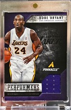 2013-14 Pinnacle Kobe Bryant Performers Game Worn Jersey Patch Card #10 Lakers