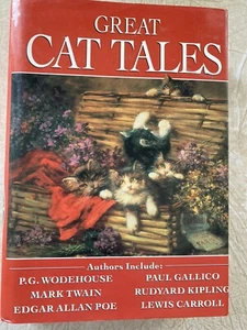 GREAT CAT TALES By Mark Twain & Rudyard Kipling - Hardcover Dust Jacket 1992 - Picture 1 of 2