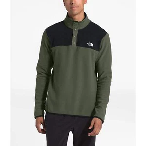 The North Face Men's TKA Glacier Snap-Neck Pullover Green (Sizes S, XXL) NWT - Picture 1 of 9