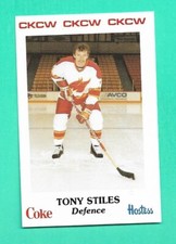 (1) TONY STILES  1985-86 AHL MONCTON GOLDEN FLAMES  NM+  (H5892)