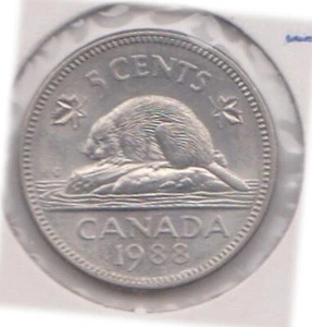 (H205-86) 1988 Canada 5c coin (CK)  - Bild 1 von 1